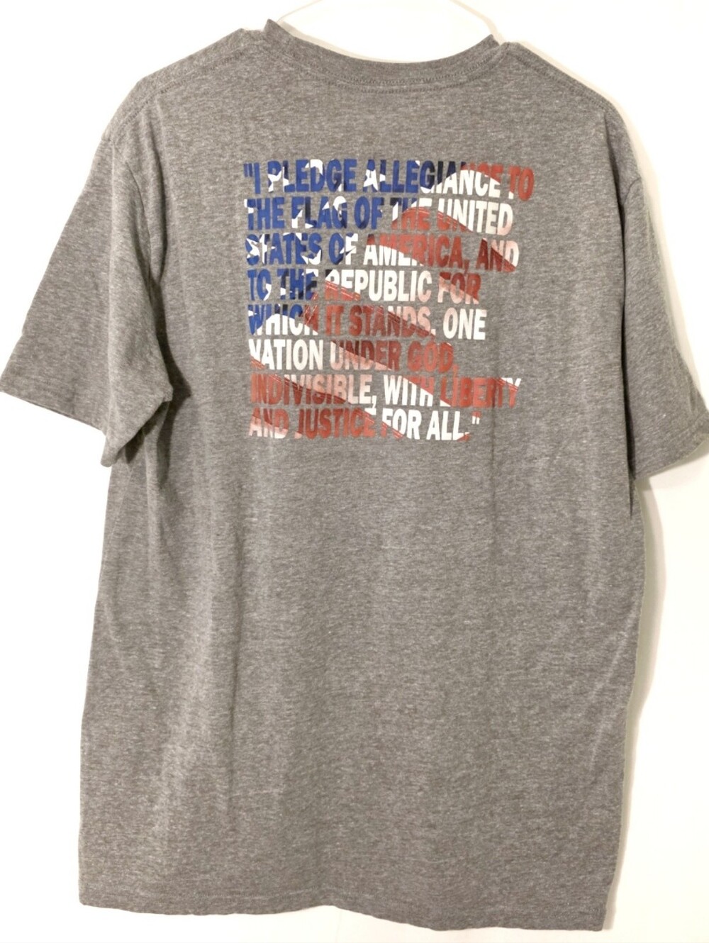 Men's AMERICAN PRIDE Pledge Of Allegiance Graphic Tee L
